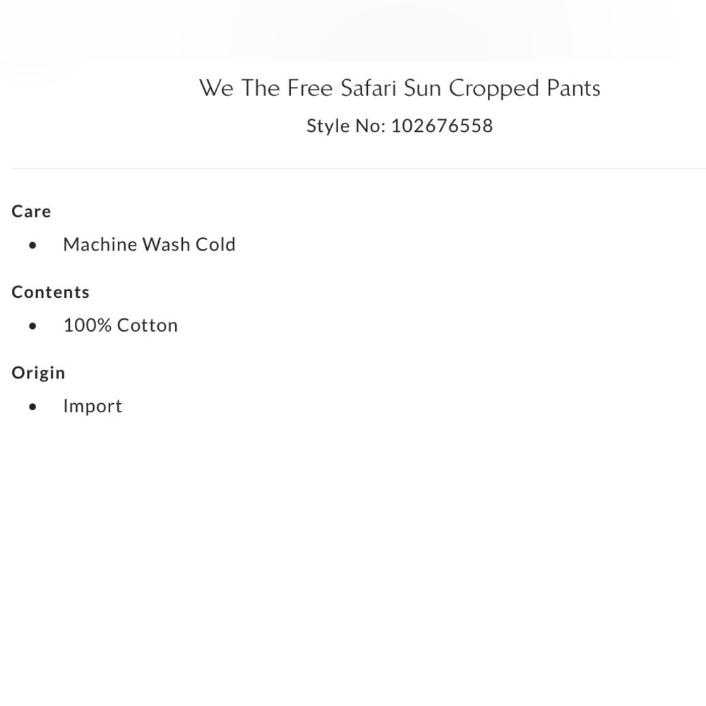 NWT Free People 2 We the Free Safari Sun Cropped Pants in Keepsake Clover Green - Picture 7 of 7